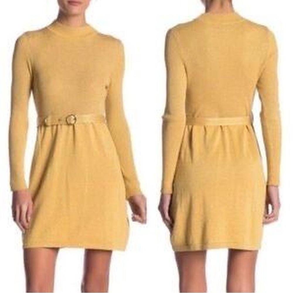Free People French Girl dress in gold